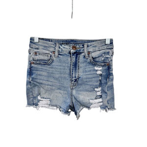 American Eagle Super Stretch Curvy Hi-Rise Shortie Shorts Size 0 Lace Pockets